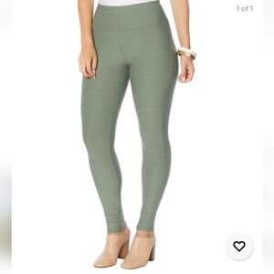 Wynne Layers Essential Knit Crepe Skinny Legging Basil XXS NWOT